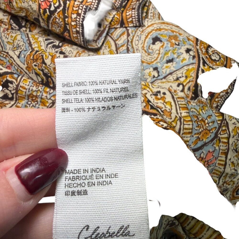 Cleobella Kaleidoscope Wrap Jacket XS/S Boho Printed Open Front Kimono - Picture 3 of 6
